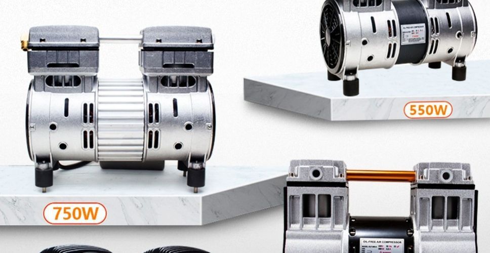 Oil-Free Silent Original Air Compressor Head Motor Vacuum Pump 220V Air Pump Head Air Compressor