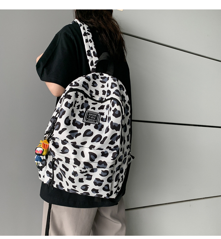Korean Leopard Print Backpack All-match Light Travel Small Backpack display picture 61