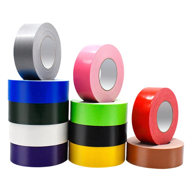 Cinta de tela de color de una sola cara al por mayor exposición de alta adhesivo de la boda alfombra logo ventana impermeable viento costura