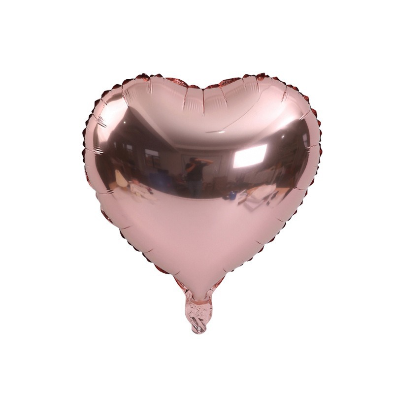 Globo de aluminio con forma de corazón para ramos, globo de aluminio con forma de corazón de 18 pulgadas, caja de regalo para globos de amor, material de embalaje para arreglos florales en ramos, venta al por mayor.