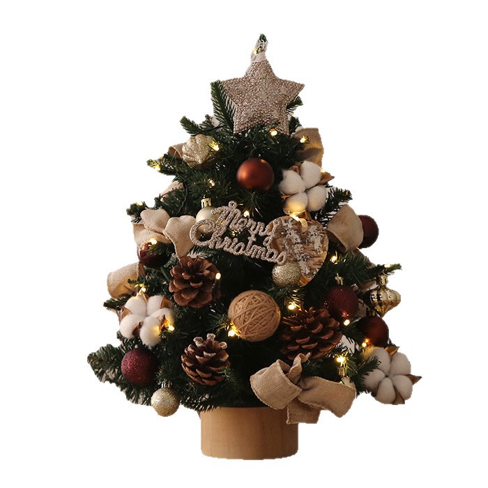Set de Navidad de escritorio DIY árbol de Navidad decoraciones navideñas decoraciones de ventanas de hotel