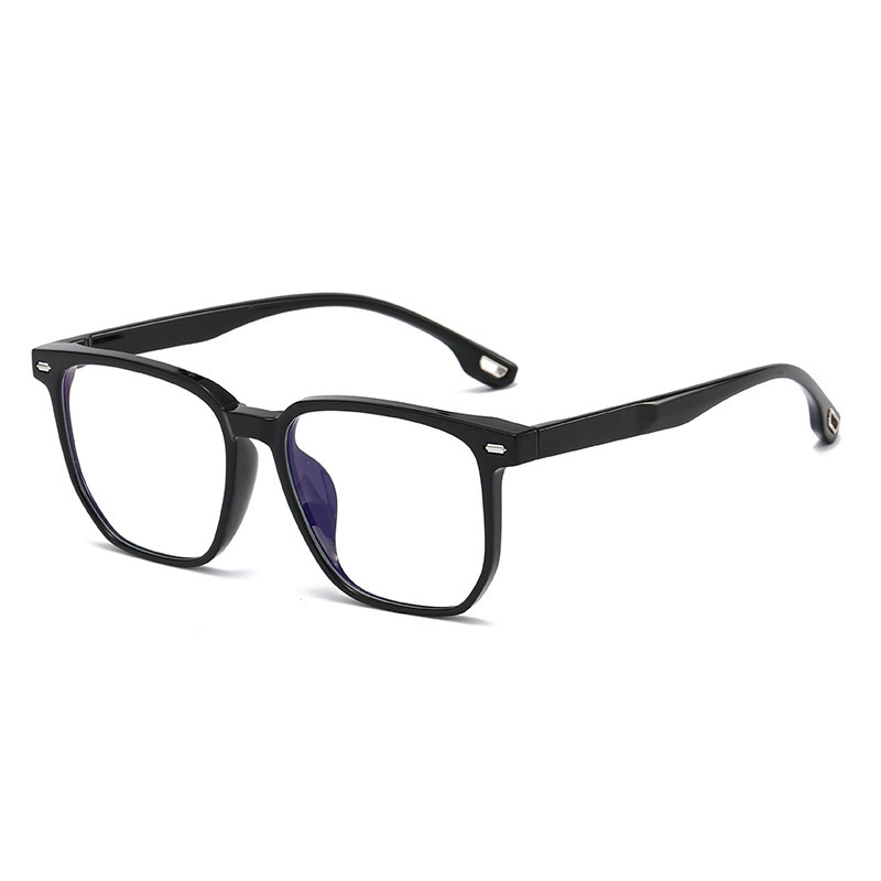 Новые очки Qian Ai TR box anti-blue light Personalized frame myopia eye rack INS rivetin Yanping mirror