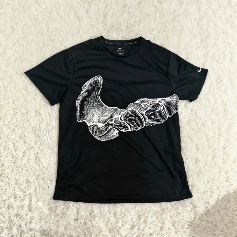 2026 Cross-border E-commerce Simple Casual Round Neck Trendy Brand Short Sleeve Loose Fit Bone Print T-shirt Versatile 3D Round Neck 2026 Cross-border E-commerce Simple Casual Round Neck Trendy Brand Short Sleeve Loose Fit Bone Print T-shirt Versatile 3D Round Neck