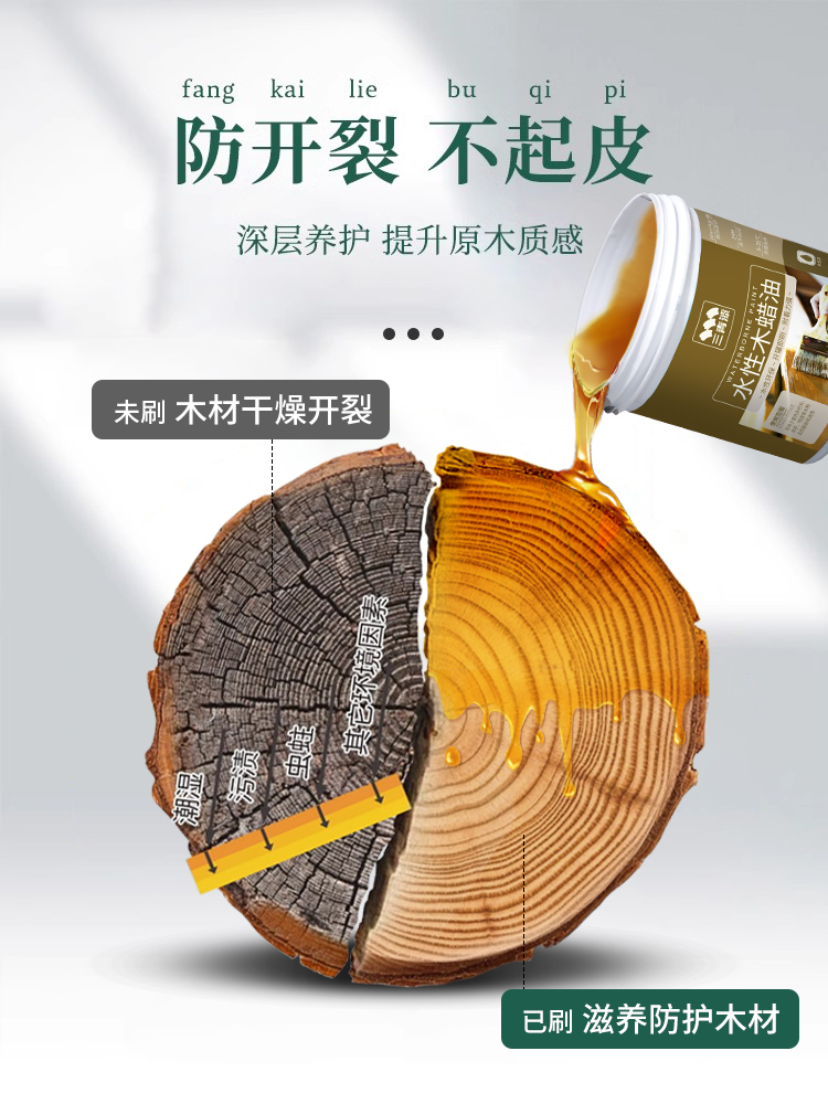 批发户外木板防水漆室外木地板防腐木材防晒木油清油漆木蜡油涂料