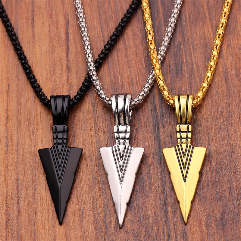 1 Piece Fashion Arrow Alloy Plating Menu0027S Pendant Necklace