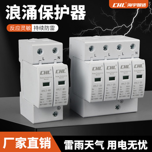Spd Surge Lightning Protection Device Single-Phase Three-Phase Four-Wire Surge Arrester T2 Ac Surge Protector