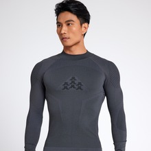 新款男士中领运动保暖内衣户外滑雪跑步骑行功能长袖套装