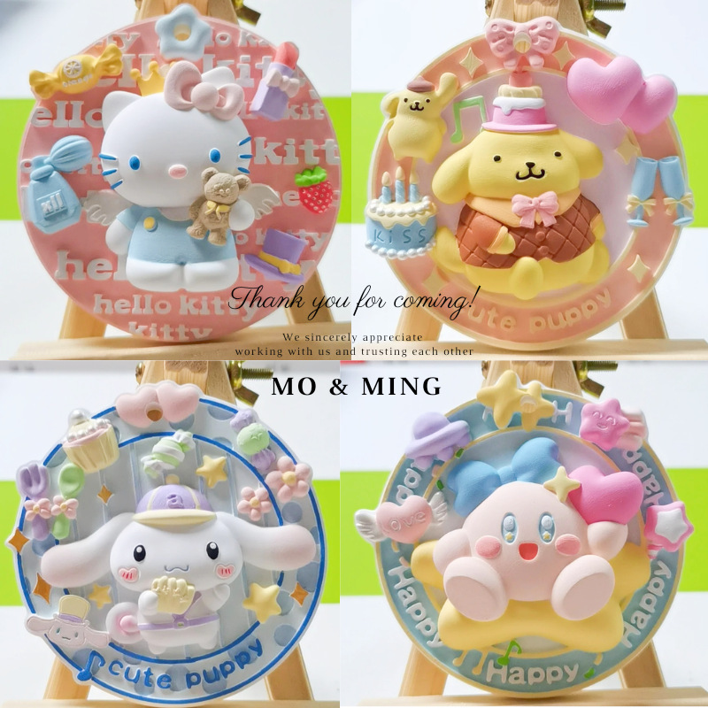 Coolomi melody aromatherapy plaster listing strawberry bear children painted graffiti plaster doll White embryo wholesale small