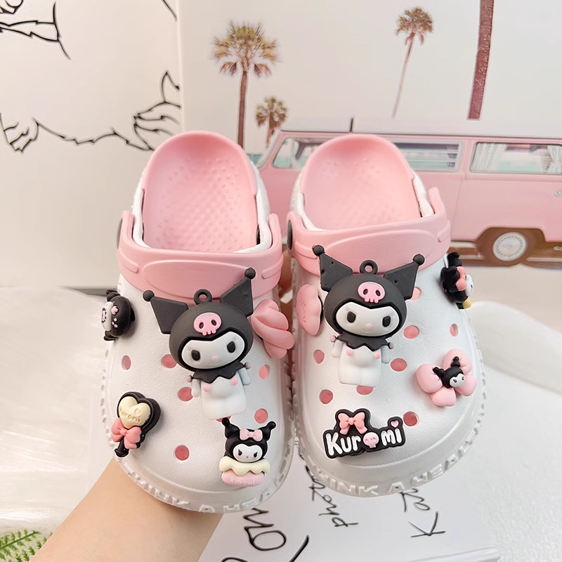 Girls' Cave Shoes Slippers Non-slip Soft Sole Summer Western Style Slippers Outer Wear 2024 New Style Baby Children's Home Shoes