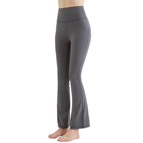 Lulu's same model of hip-lifting and slimming bell-bottom pants for women, nude-feeling high-waisted and abdominal-controlling yoga pants with slightly flared sports and fitness trousers