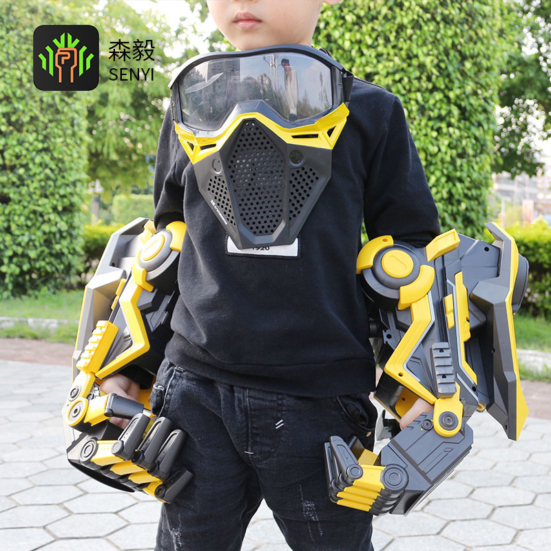 森毅黄蜂软弹玩具机械手臂电动连发CS户外对战儿童玩具装备模型