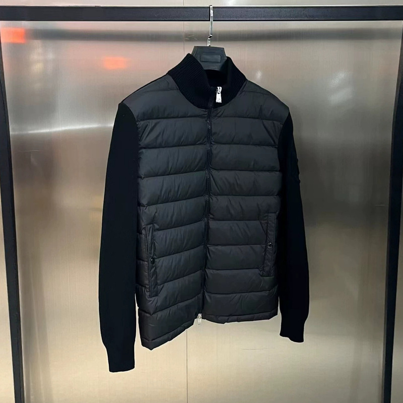 Cross-border lightweight Moncler-style knitted down jacket, Padded Corduroy wool-spliced down jacket Cross-border lightweight Moncler-style knitted down jacket, Padded Corduroy wool-spliced down jacket