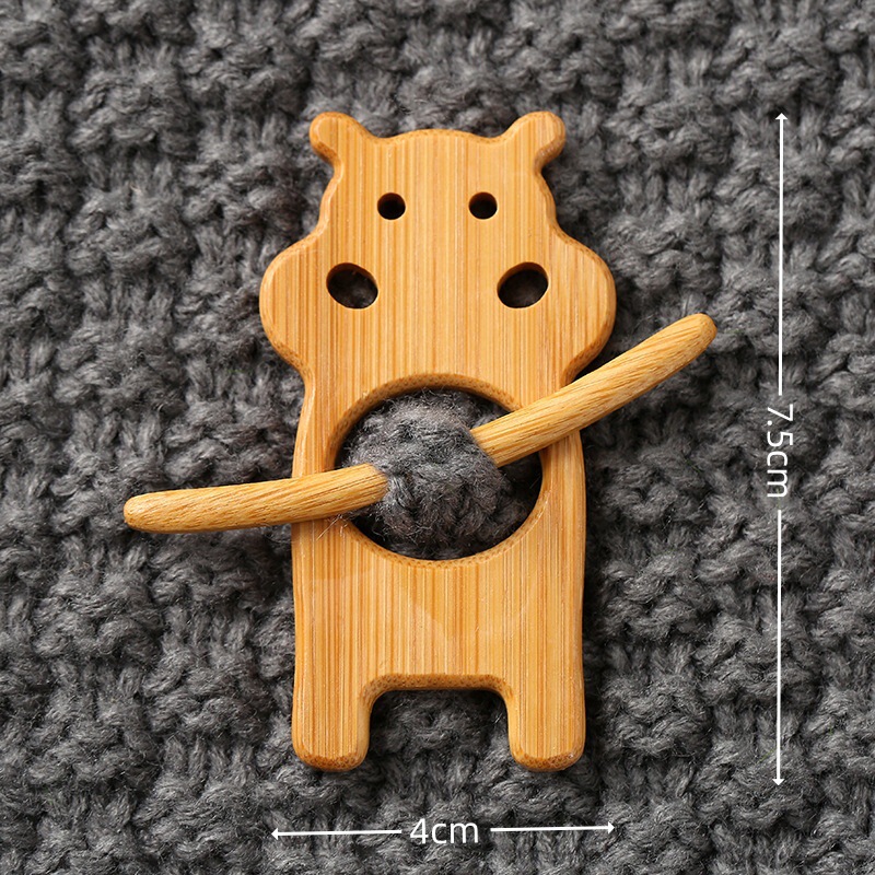 外贸热销Wooden Flower Daisy Pattern Brooch木制胸针送女孩礼物|undefined