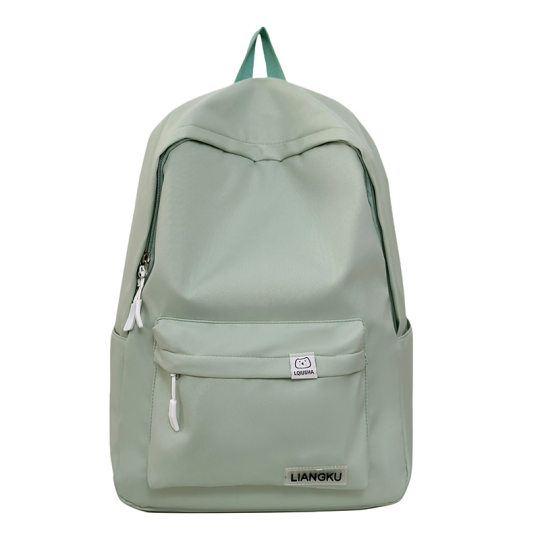 High-value backpack durable solid color schoolbag junior high school girls college students simple backpack high school students niche girls