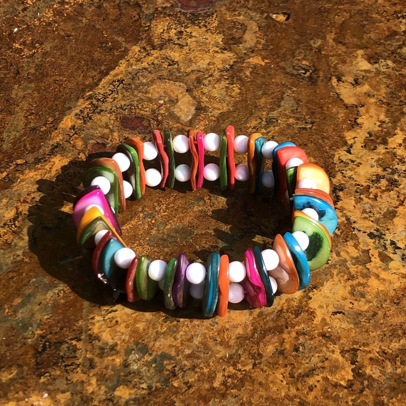 Conchas naturales conchas pulseras collares diy fresco versátil joyería correa de mano tienda artesanía característica fuente