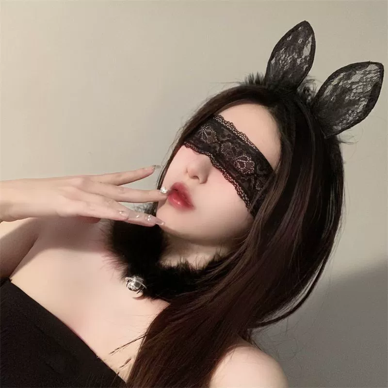 Повязка на голову, маска для сна, вуаль, sexy аксессуар для волос, косплей, интернет-знаменитость