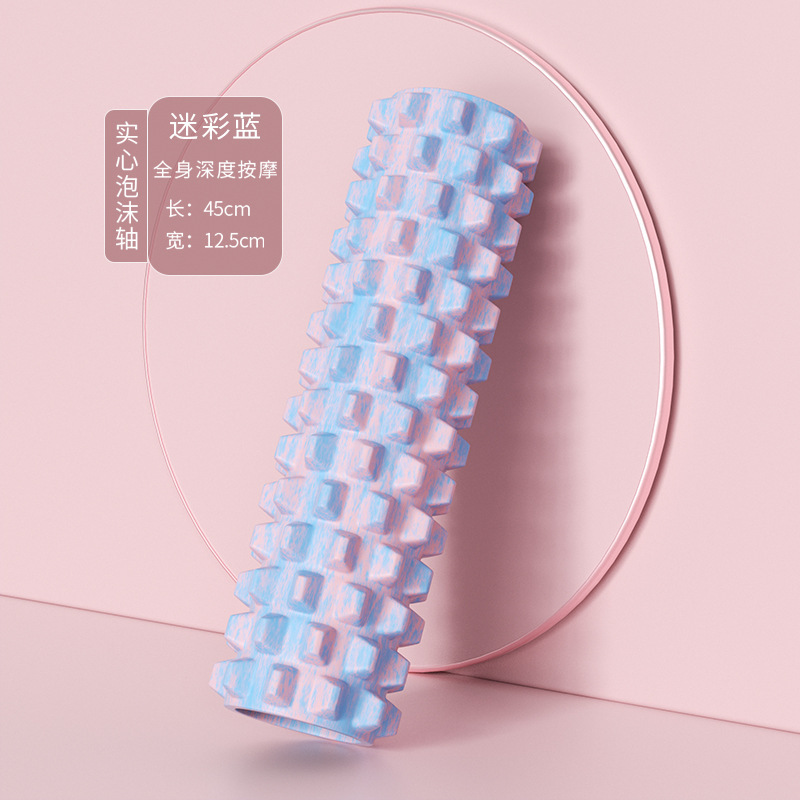 Factory Sales 45cm spike yoga column EVA hollow yoga column bump spike massage roller foam shaft