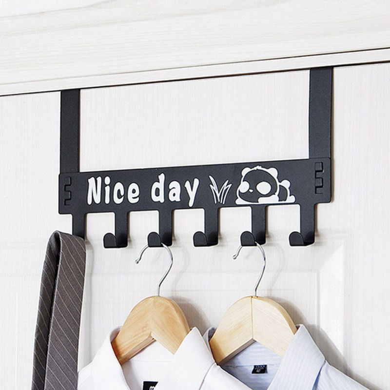 After the door Shelf Hooks Punch holes Clothes hanger No trace clothes originality Cartoon multi-function Coat hook