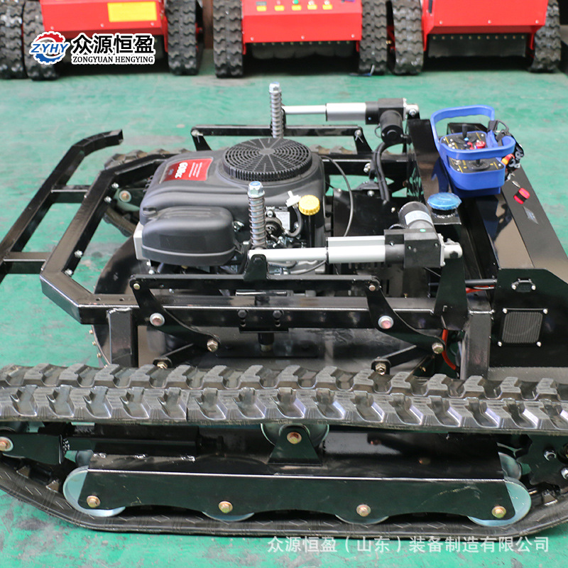 农用15马力遥控除草机 遥控无人履带割草机 果园开荒除草碎草机