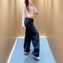 原标A家LO美式伞兵阔腿工装裤女生宽松显瘦户外运动抽绳速干长裤