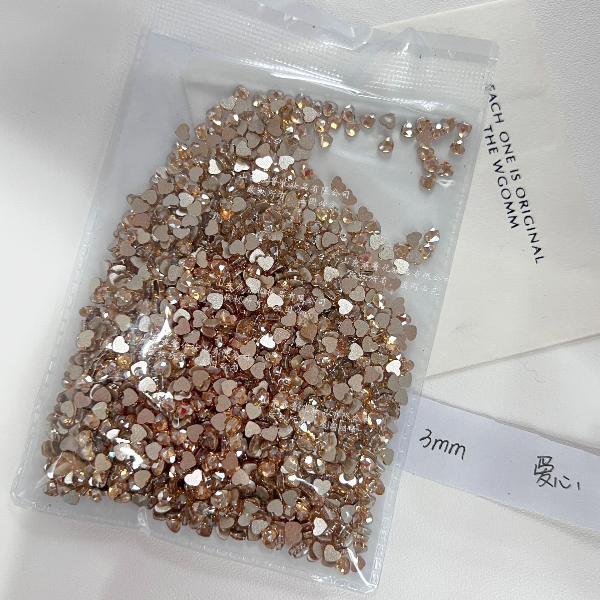 샴페인 [러브] 3*3mm