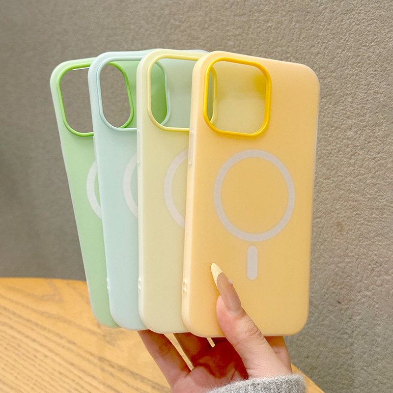 肌に優しい磁気吸引ゼリーシェルツーインワン Apple 16 携帯電話ケース iphone15 保護カバー 14 大穴落下防止|undefined