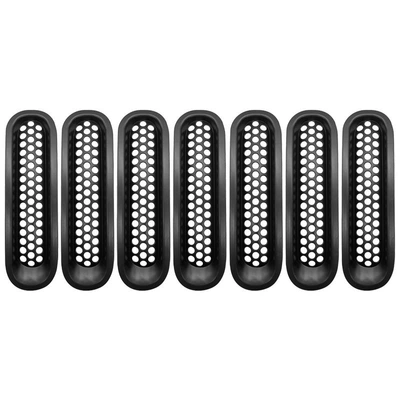 and other exterior decorations, Other Automotive Exterior Supplies - 07-17-jeep-wrangler-jkmesh-grille-matte-black