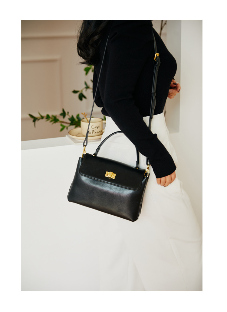 Small Square Crossbody Bag Women's Shoulder Bag Soft Leather_voghion.com