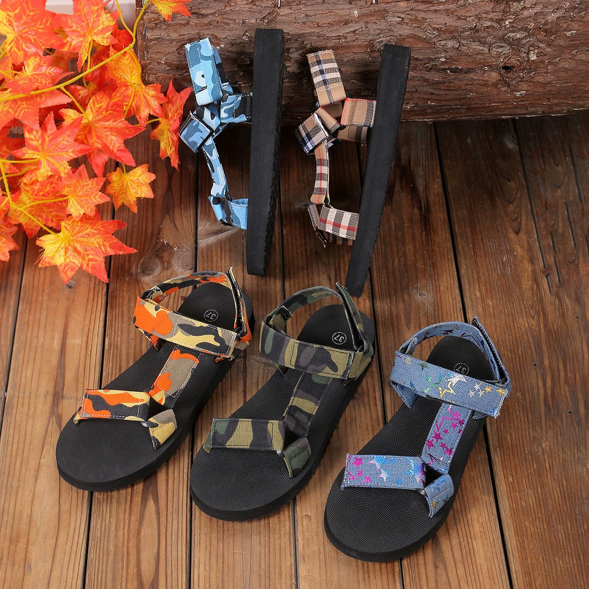 Трансграничная внешняя торговля плюс размер 2024 летом новая европейская и американская рыбья клюва летит дышащий досуг спортивный ветер на каблуках сандалии женский