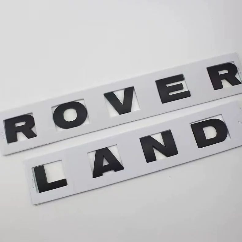 Land Rover letter logo LAND ROVER car emblem Discovery 4 Discovery 3 hood emblem Range Rover Evoque Range Rover Velar car sticker Freelander