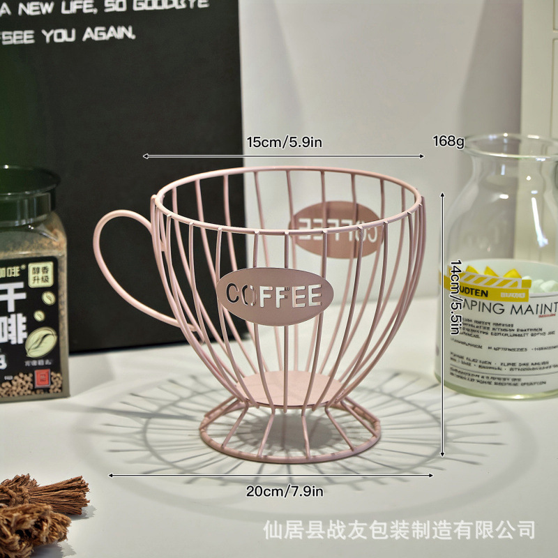 Café nórdico transfronterizo almacenar artefactos de taza de hierro forjado estante de exhibición de bocadillos de dulces tienda de café