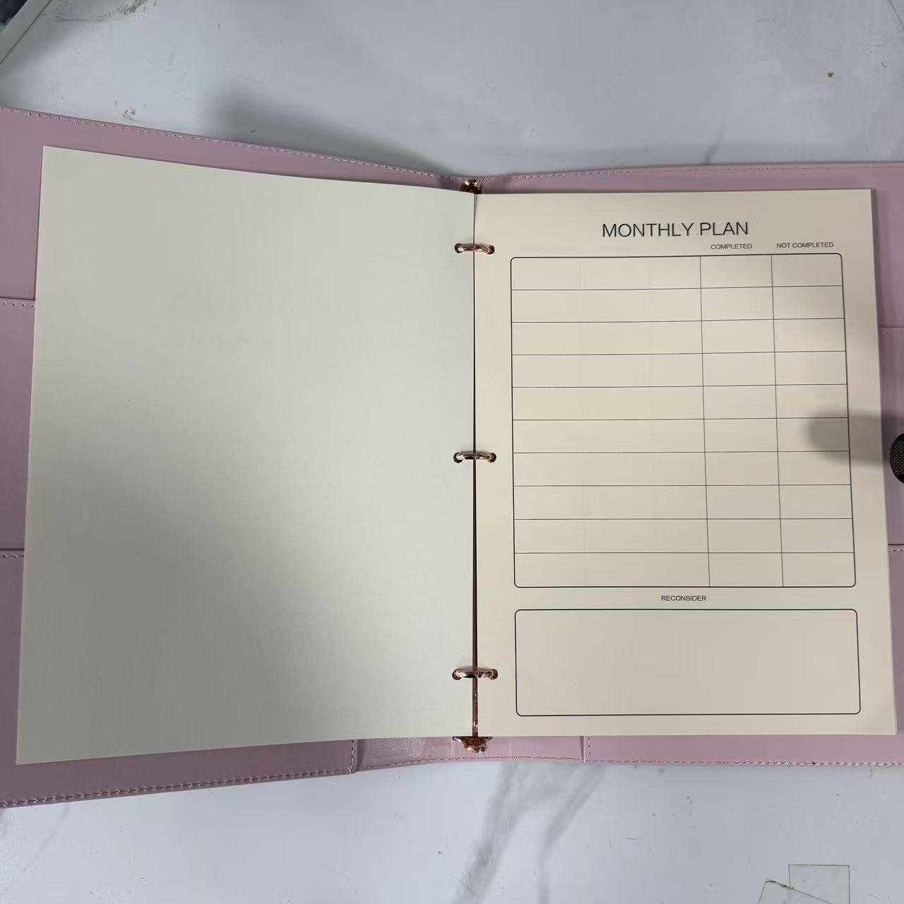 Leather Daily Planner With Hourly Schedule For Daily Planning_voghion.com