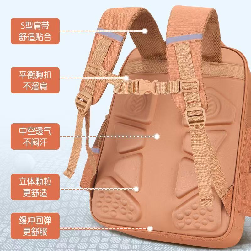 卡皮巴拉水豚小学生书包儿童书包一二三四五六年级可爱减负双肩包|undefined