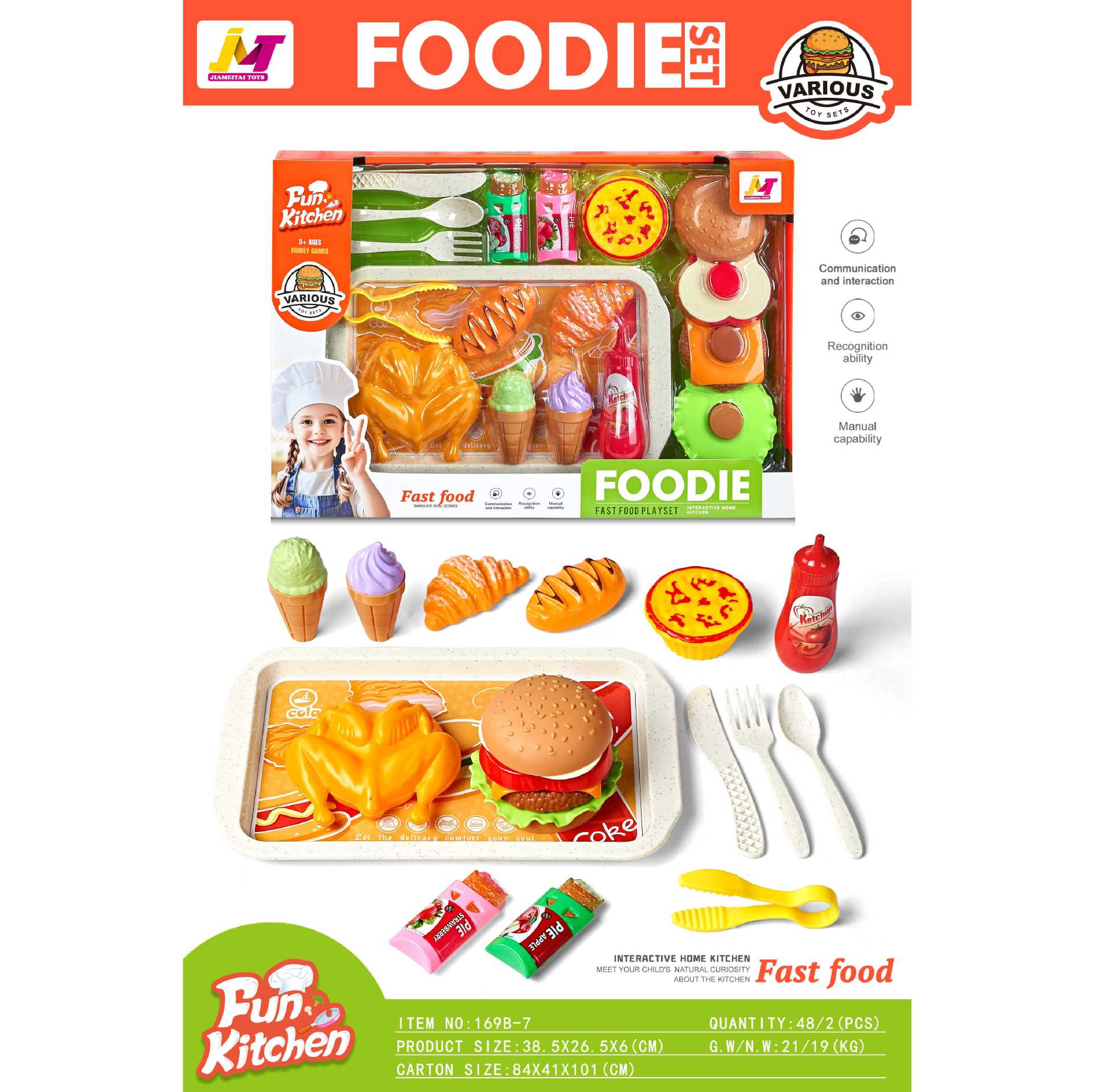 Nueva casa de juegos cocina cocina cocina utensilios de cocina juguetes de tablero colgante supermercado atracciones feria del templo juguetes para niños al por mayor