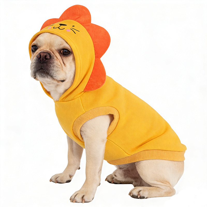 Hundekleidung, süße und lustige Tiere, Frosch, Hai, Löwe, Verwandlungsoutfit, Hersteller von süßen Kapuzen-Sweatshirts für Haustiere