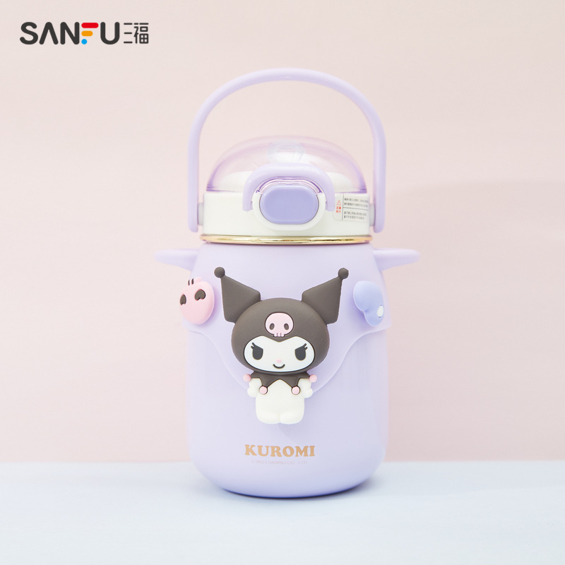 サンリオクロミ保温カップ2023新型コップ女子高颜値携帯保温ポット誕生日プレゼント|undefined