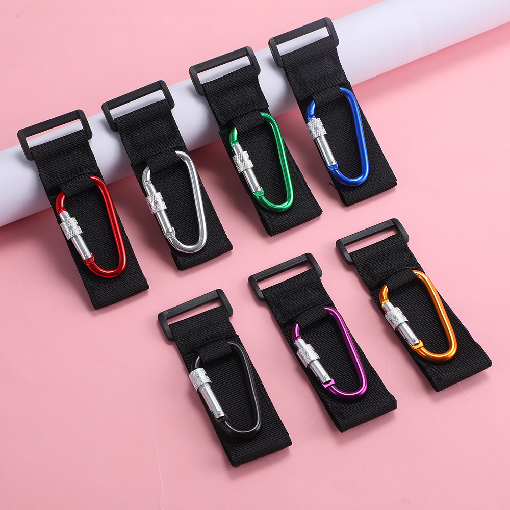 Multifunctional Velcro Mountaineering Buckle Hook for Baby Stroller Electric Vehicle Lock Buckle-free Hanging Buckle