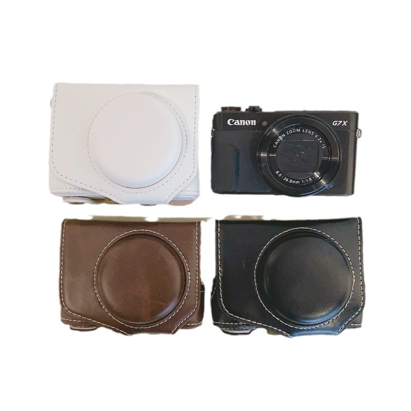 캐논 G7X3 G7X2 카메라 가죽 케이스 G7XIII G7XII 카메라 가방 카메라 가방 레트로 어깨 가방
