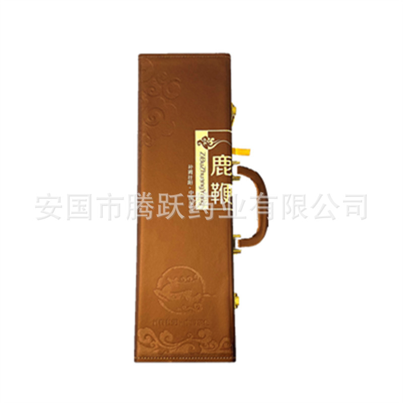 Deer Antler Gift Box Leather Presentation Case 45cm 50cm 60cm Bronze Finish overview