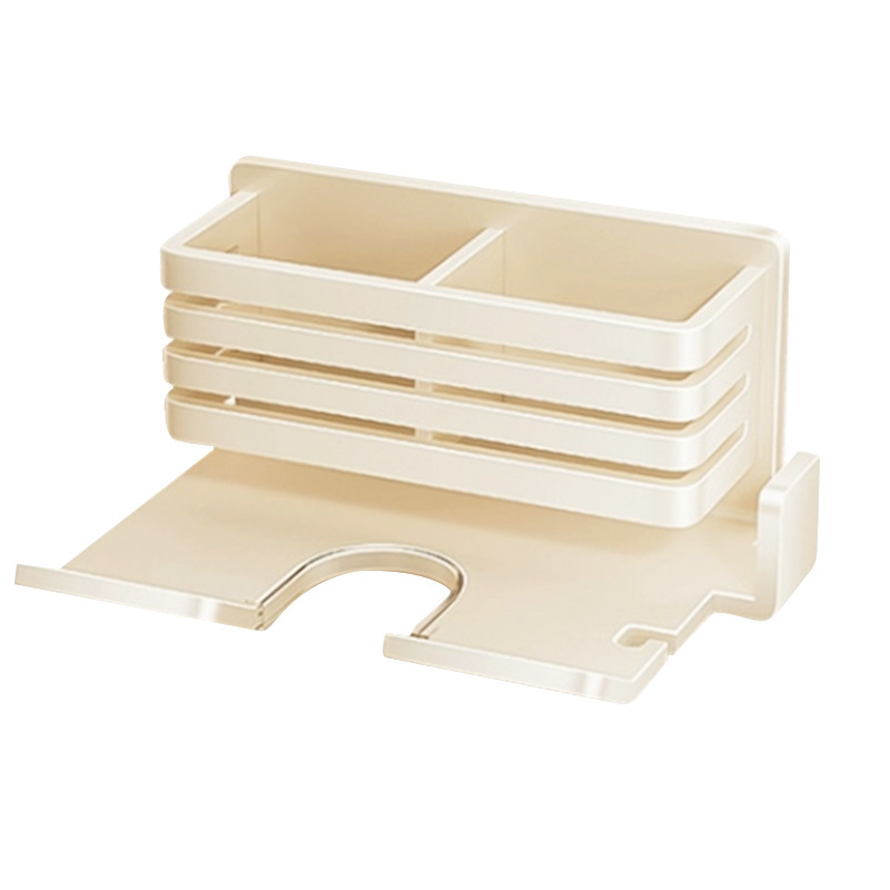 Secador de pelo del hogar estante de almacenamiento baño ponche-libre secador de pelo rack de almacenamiento de baño estante de almacenamiento montado en la pared