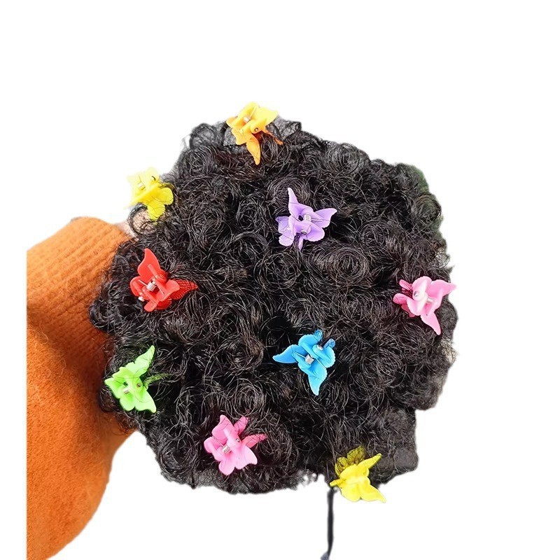 나비 스냅 카드 아프리카 어린이 폭발 머리