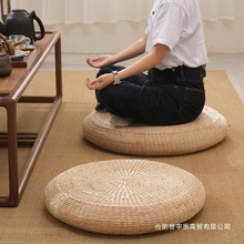 日式草编加厚蒲团茶道坐垫地上禅修拜打坐垫家用榻榻米飘窗垫子
