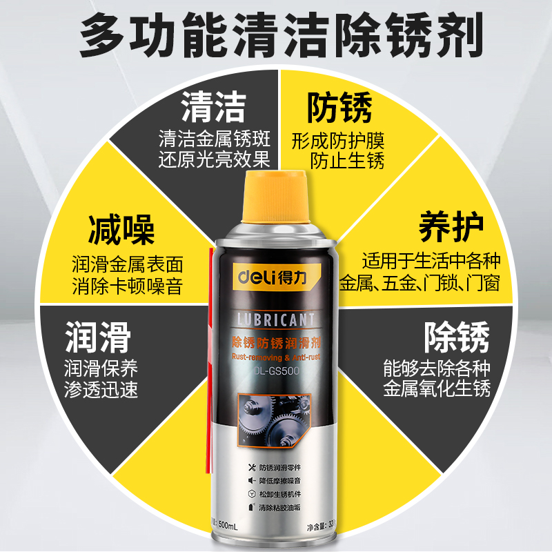 适用得力自行车润滑油山地车链条清洗剂清洁保养套装除锈剂链