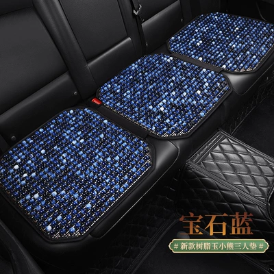 car headrest pillow to pillow Waist support - stl-sapphire-blue-three-seater-1-piece