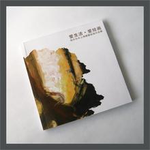 上海畫廊畫冊設計印刷A4廣告樣本冊銅版紙膠印穿線海德寶上海廠家