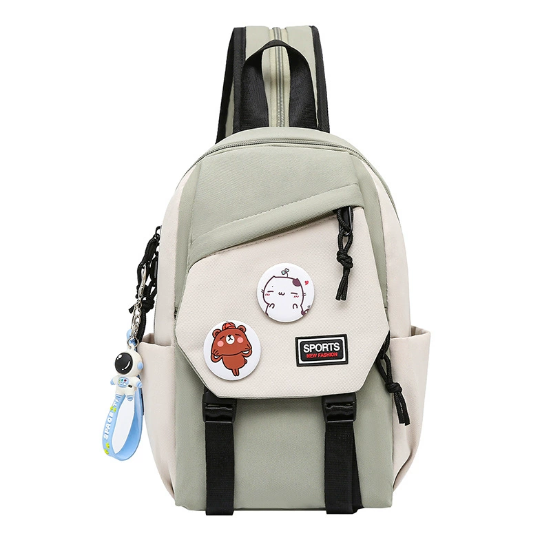 traveler's chest bag, small bag, cute backpack for going out, one-shoulder shoulder bag