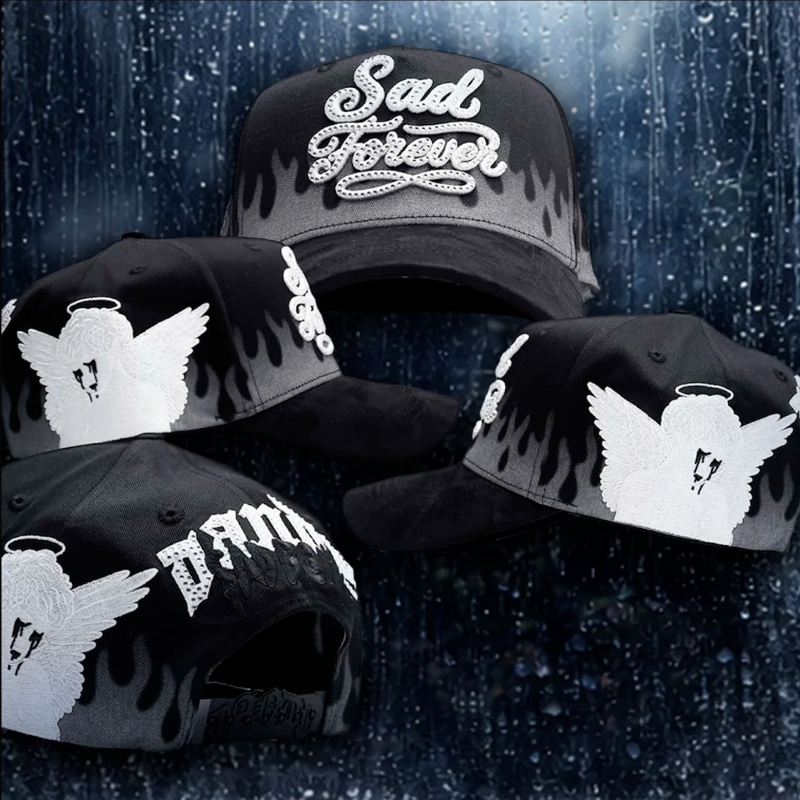 Nuevo Meike Duo Dandy bordado ajustable gorra de boca de pato borde curvo gorra de béisbol con diamantes barba tío