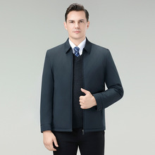 2025冬季新款棉衣男经典中老年爸爸加厚保暖棉袄时尚简约短款夹克