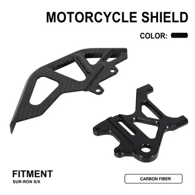 Funparts light bee SUR-RON s/x off-road motorcycle modified real carbon fiber rear disc brake protection cover (Motorcycle transmission system parts)