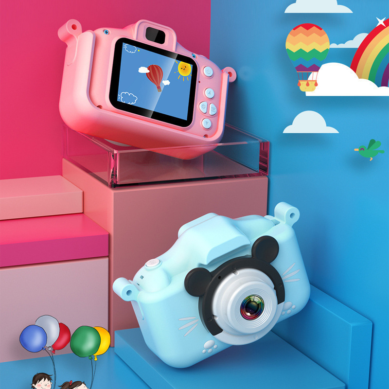 New Hd Front And Rear Dual Cartoon Children's Camera